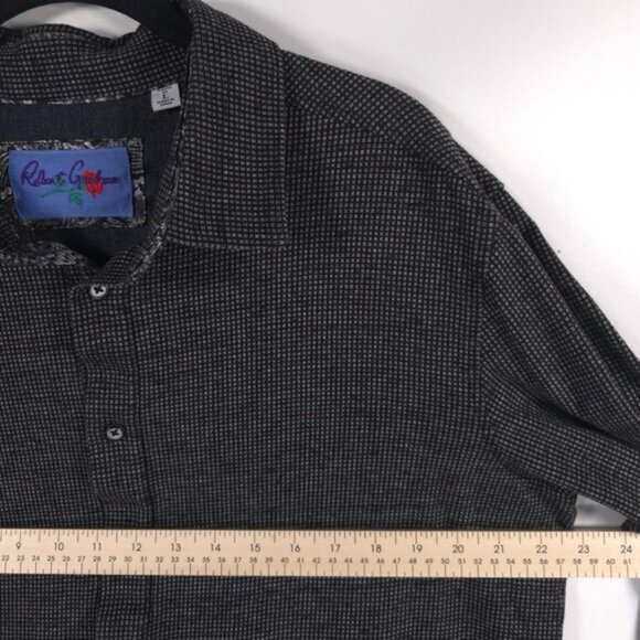 ROBERT GRAHAM CLASSIC FIT Knowledge Wisdom Truth LS Gingham Button Shirt MEDIUM - Picture 7 of 13